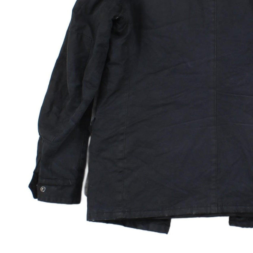 Mens Waxed Jacket Full Zip Motorcycle Cotton