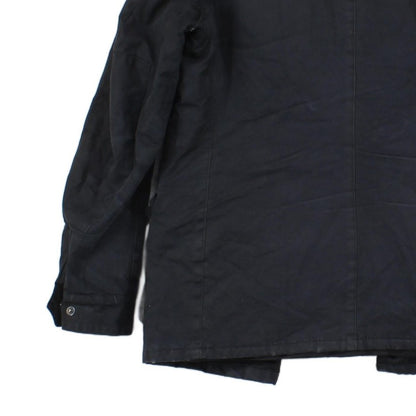 Mens Waxed Jacket Full Zip Motorcycle Cotton