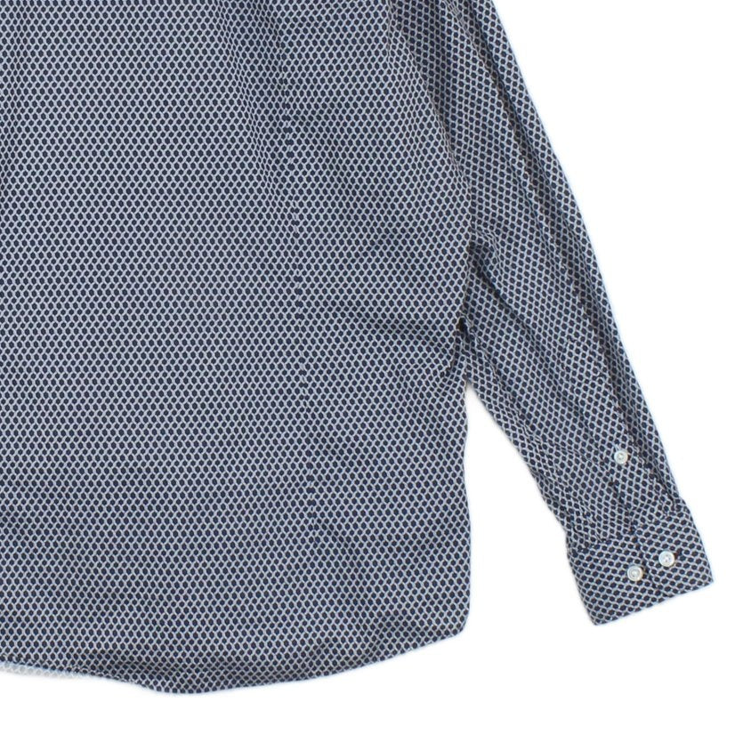 Mens Shirt Long Sleeve Button Up Pattern