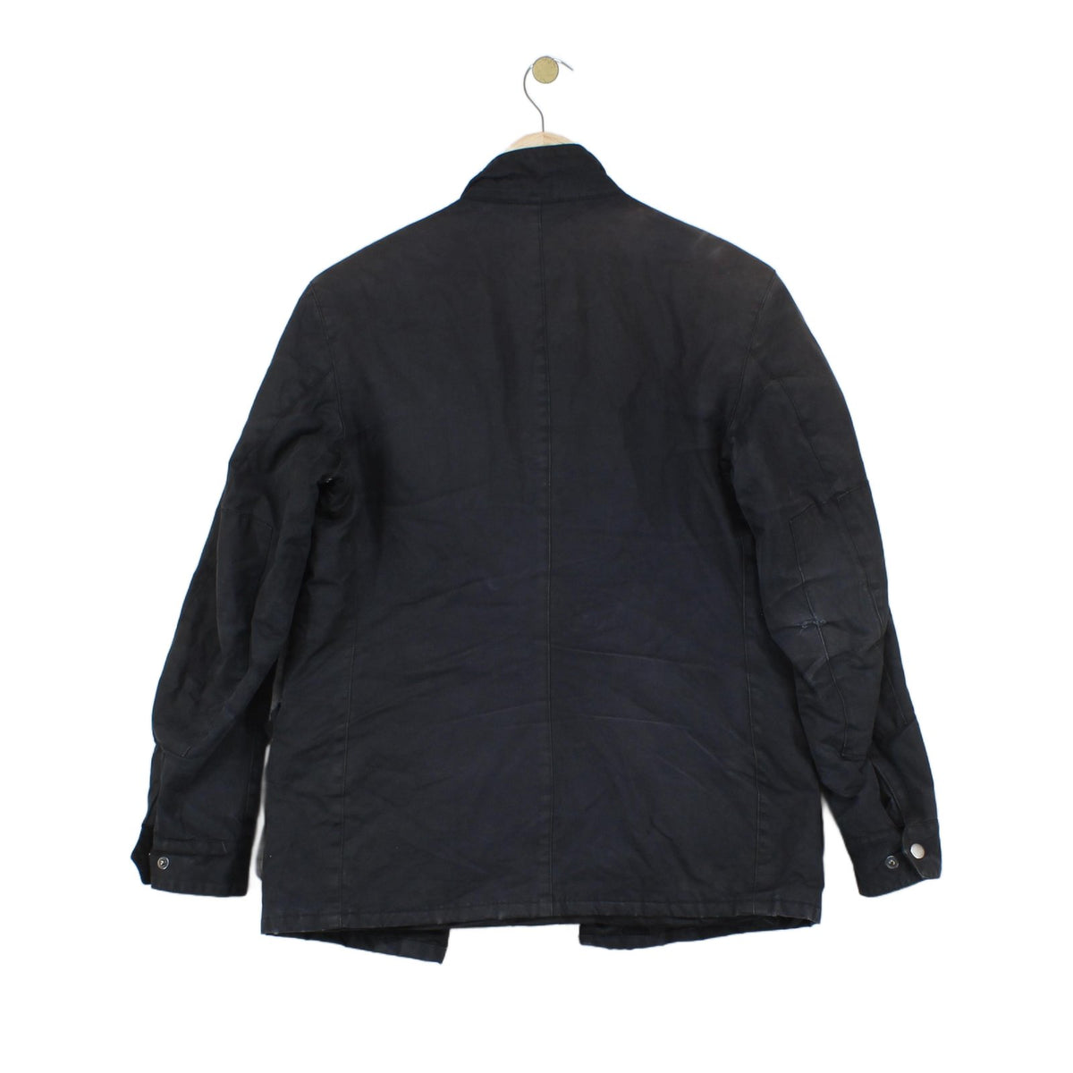 Mens Waxed Jacket Full Zip Motorcycle Cotton