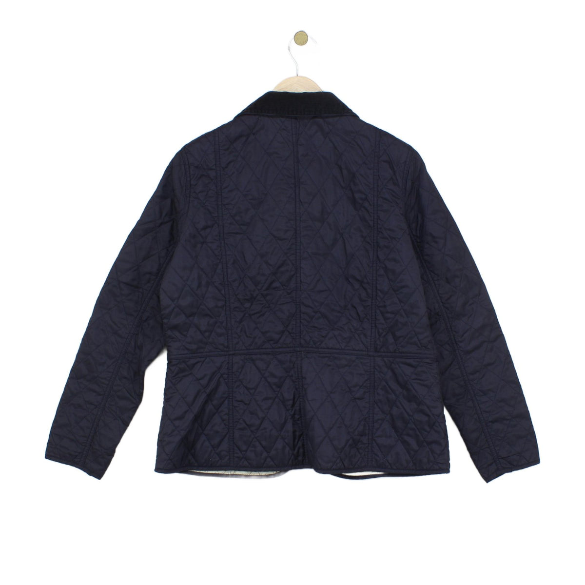 Womens Quilted Jacket Button Front Outerwear Lightweight