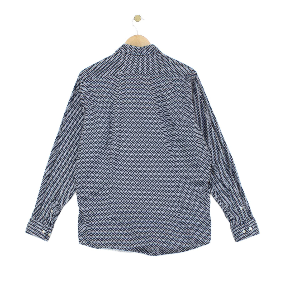 Mens Shirt Long Sleeve Button Up Pattern