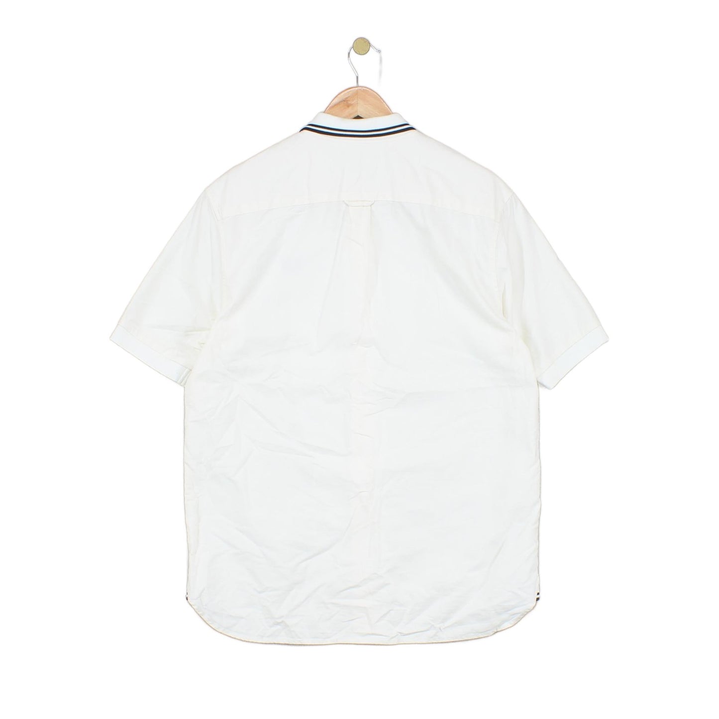Mens Canvas Shirt Short Sleeve Classic Collared