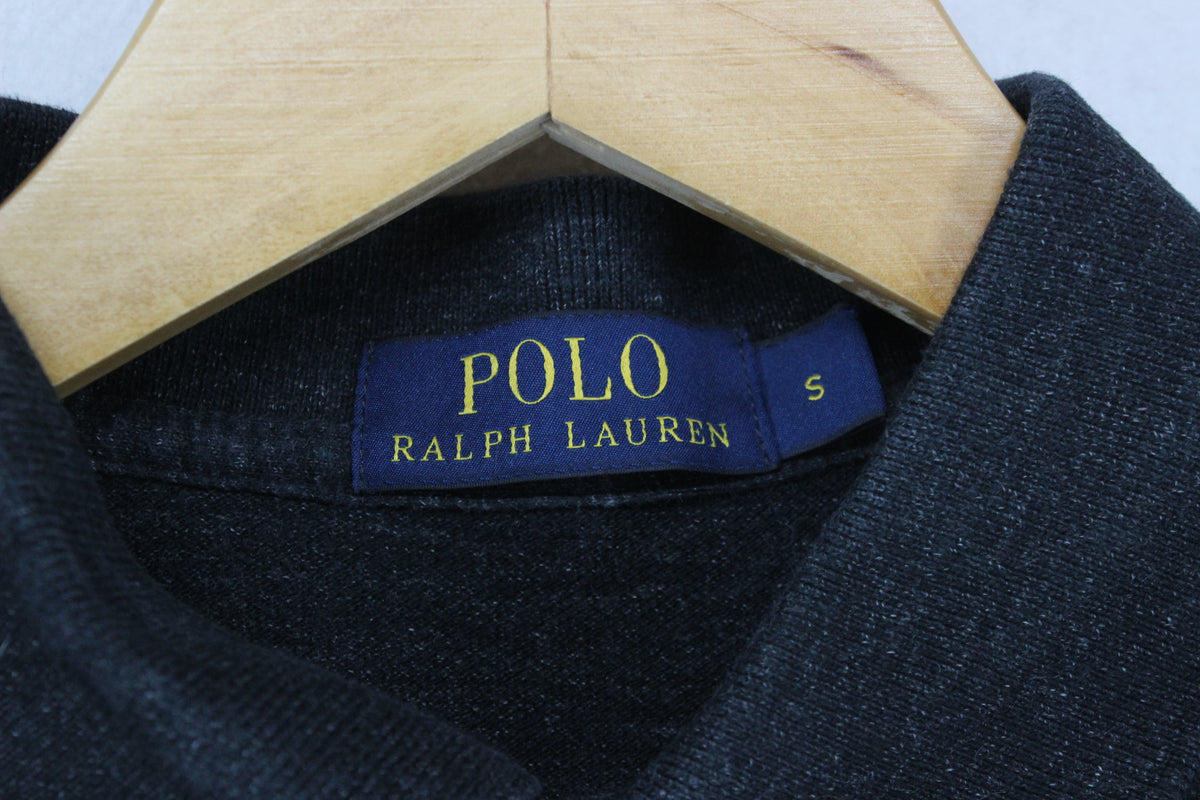 Mens Polo Shirt Collar Long Sleeve Knit Texture
