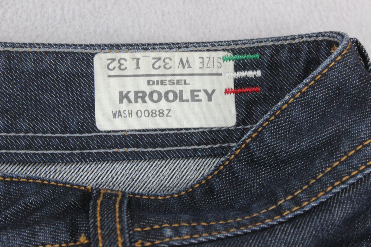 Mens Krooley Jeans Tapered Made In Italy Denim