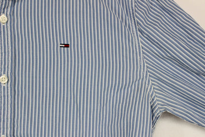 Mens Striped Shirt Button Down Long Sleeve