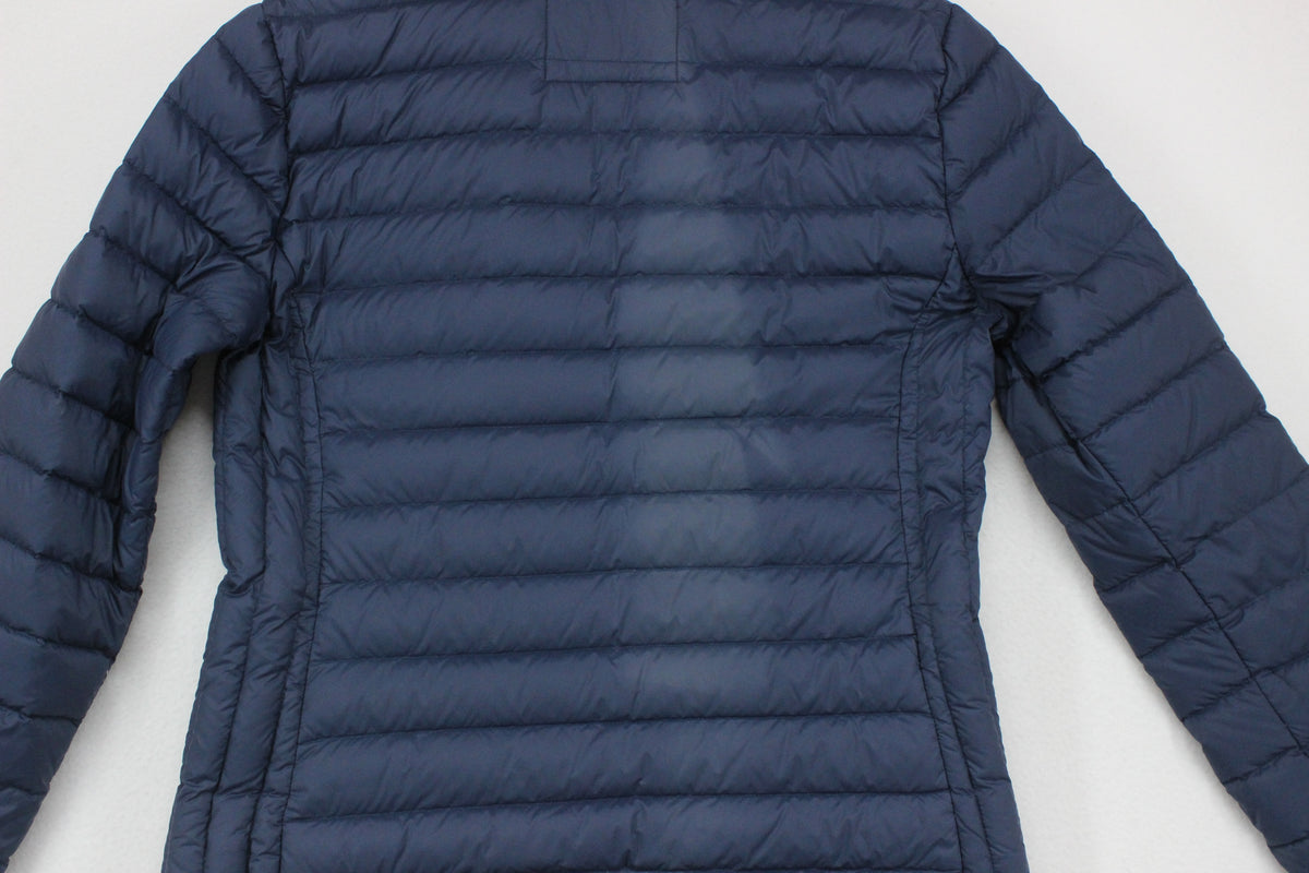 Mens Quilted Jacket Hooded Winter Slim Down
