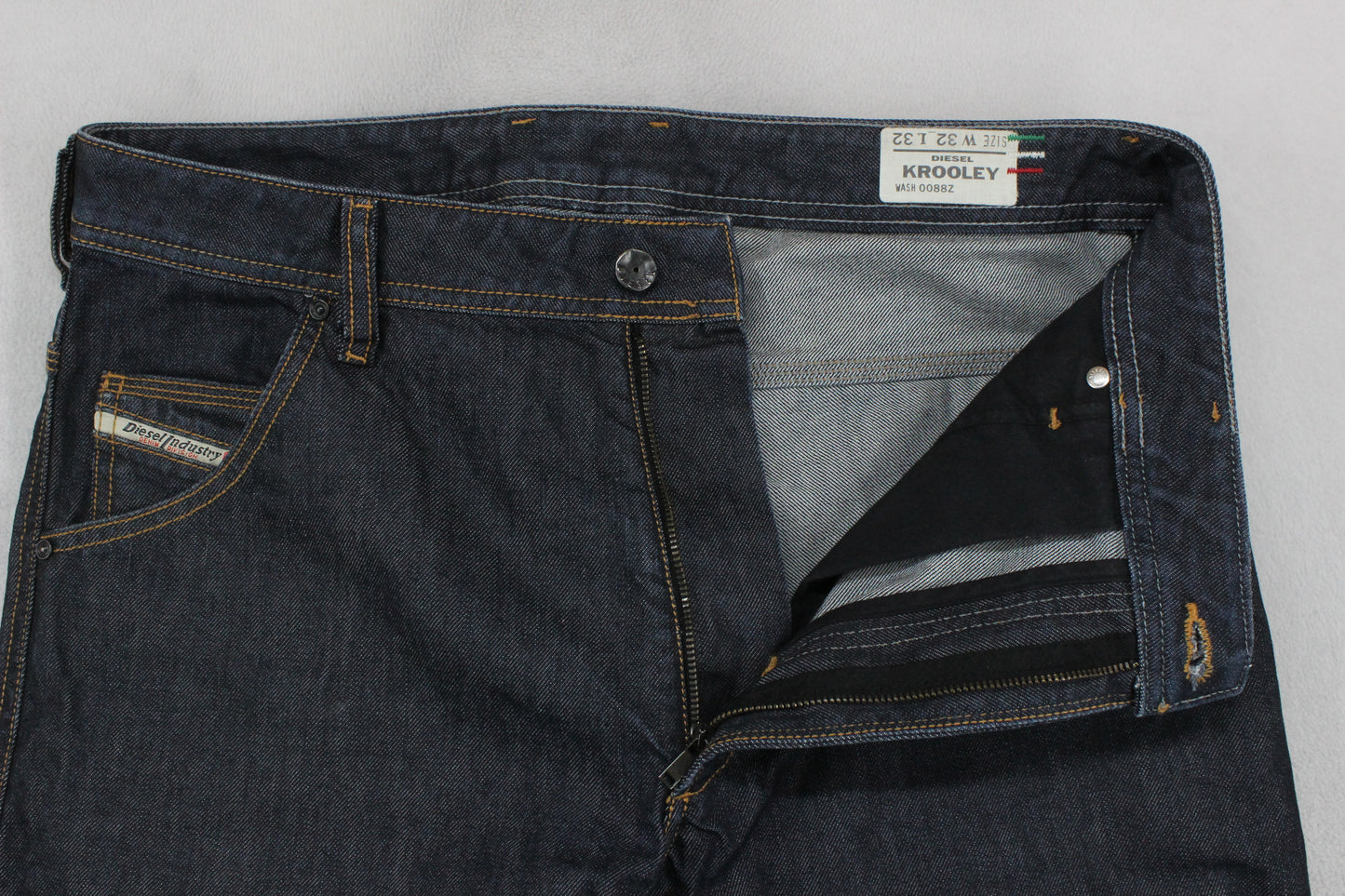 Mens Krooley Jeans Tapered Made In Italy Denim