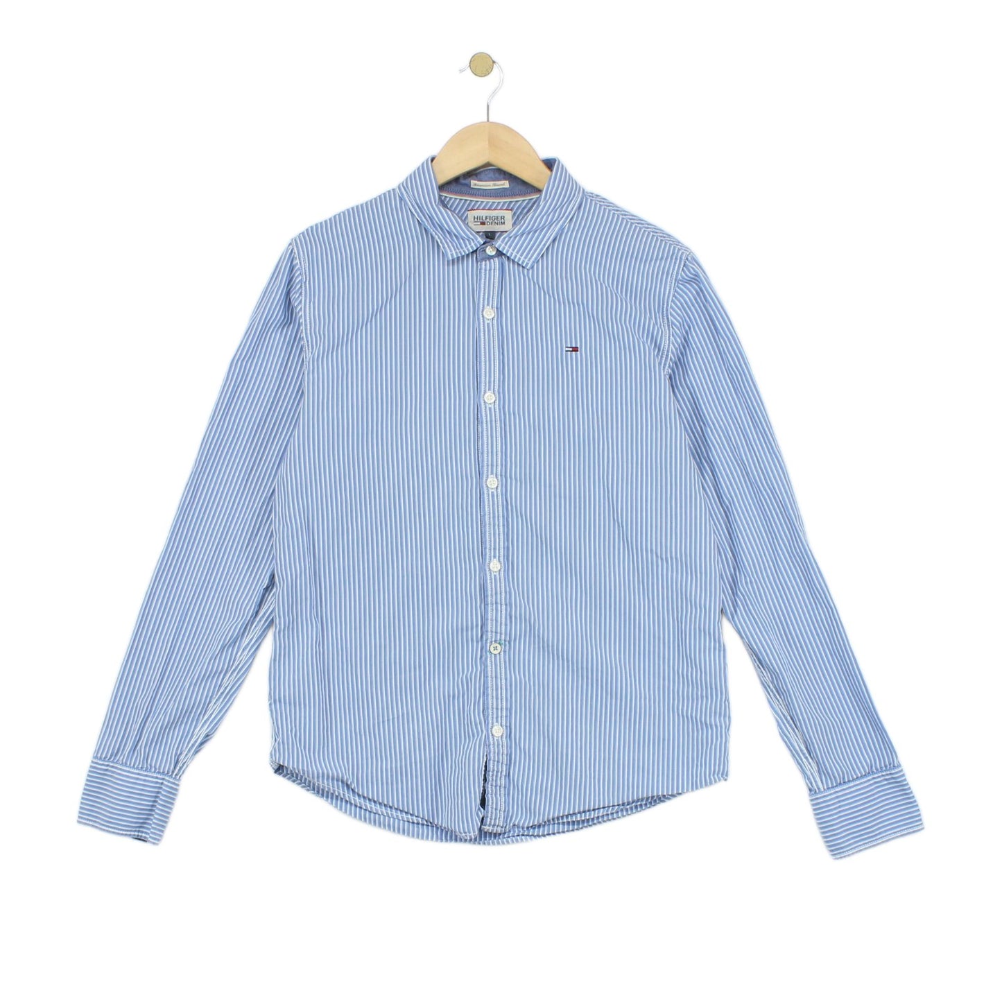 Mens Striped Shirt Button Down Long Sleeve