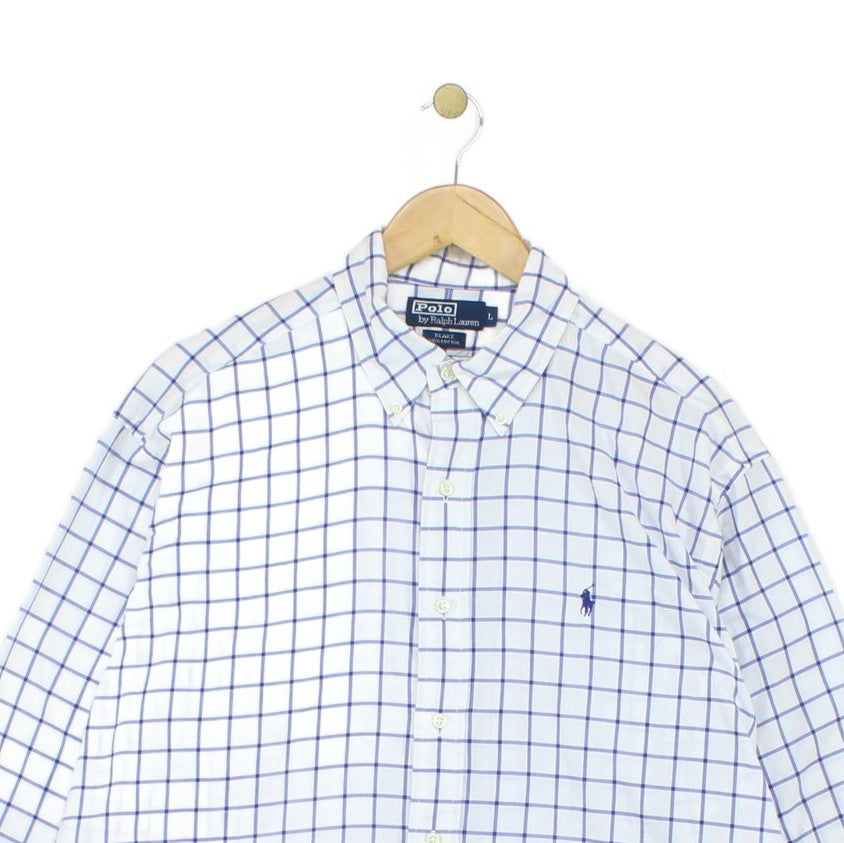 Mens Check Shirt Button Up Oversized