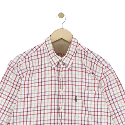 Mens Check Shirt Long Sleeve Button Up