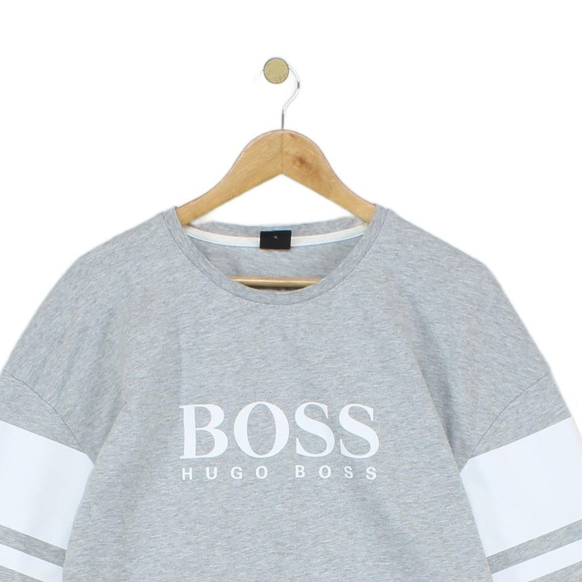 Mens Sweatshirt Logo Long Sleeve Lightweight Cotton