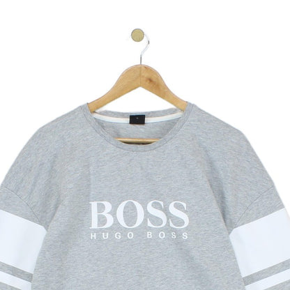 Mens Sweatshirt Logo Long Sleeve Lightweight Cotton