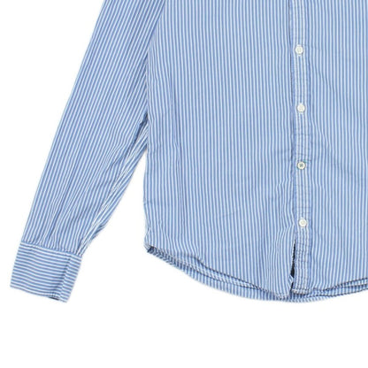 Mens Striped Shirt Button Down Long Sleeve
