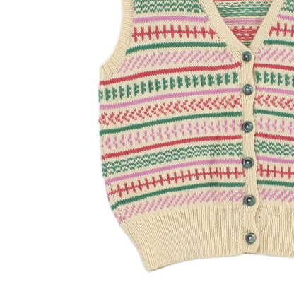 Womens Sweater Vest Jumper Striped