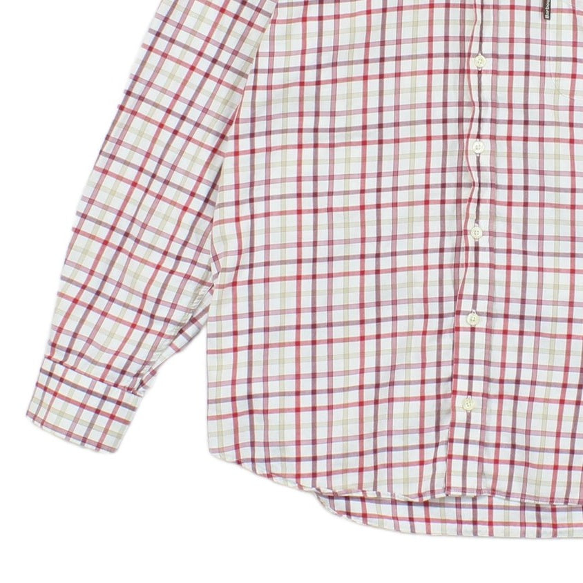 Mens Check Shirt Long Sleeve Button Up