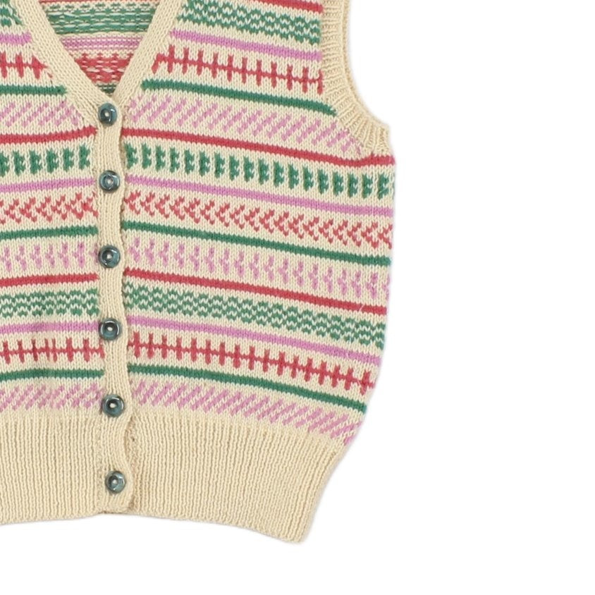 Womens Sweater Vest Jumper Striped