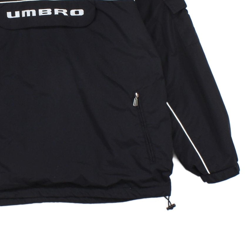 Mens 1/4 Zip Jacket Hooded Logo