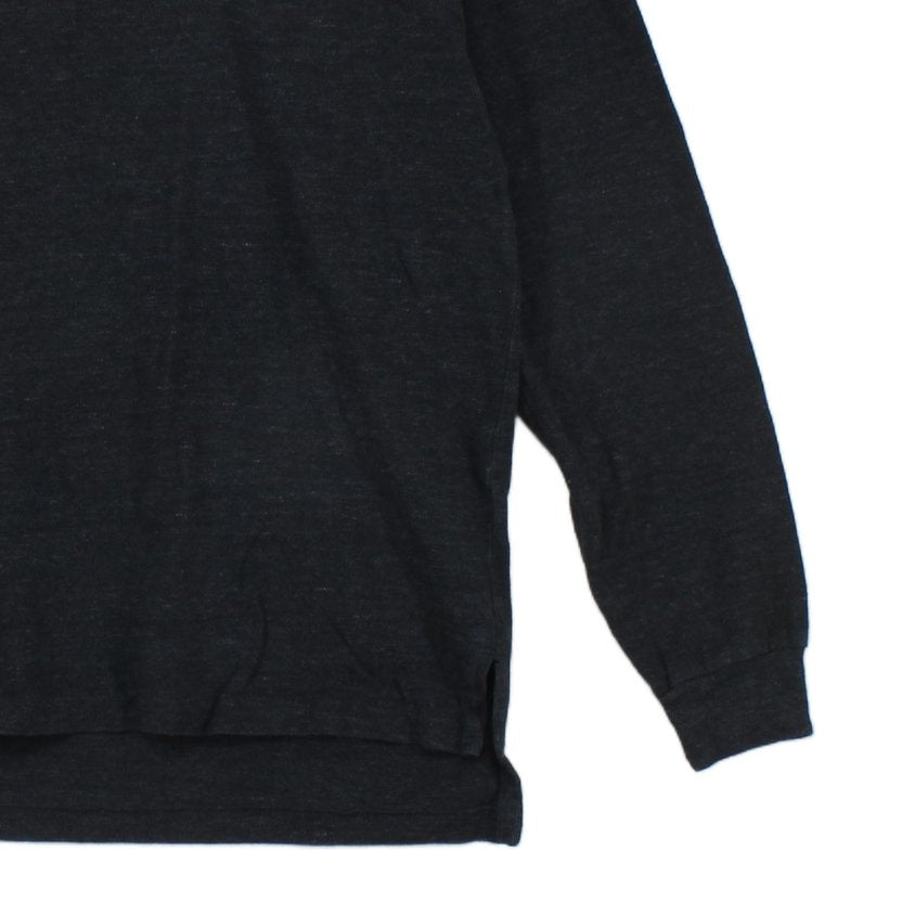 Mens Polo Shirt Collar Long Sleeve Knit Texture