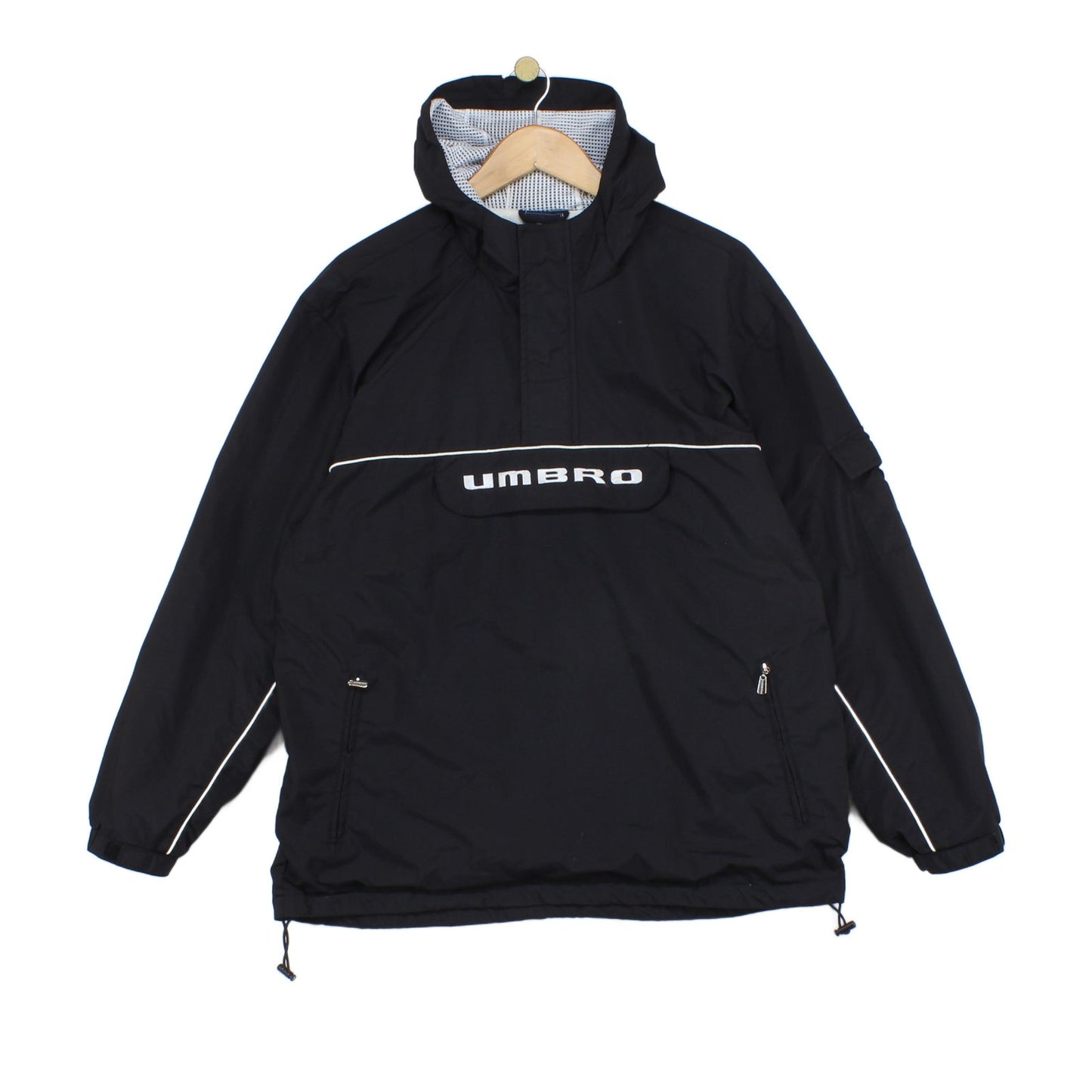 Mens 1/4 Zip Jacket Hooded Logo