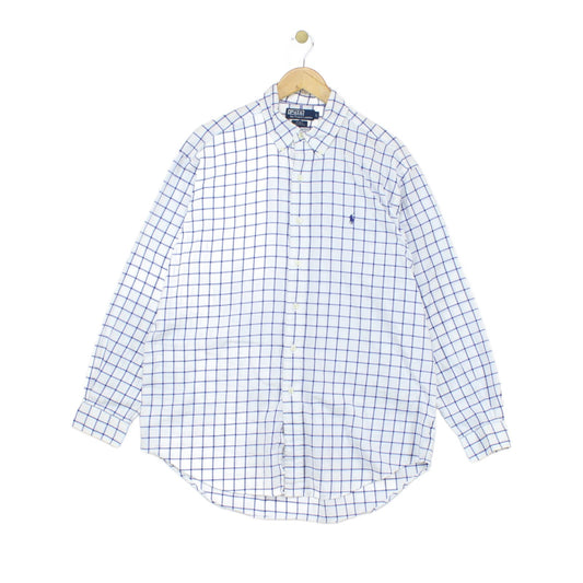 Mens Check Shirt Button Up Oversized