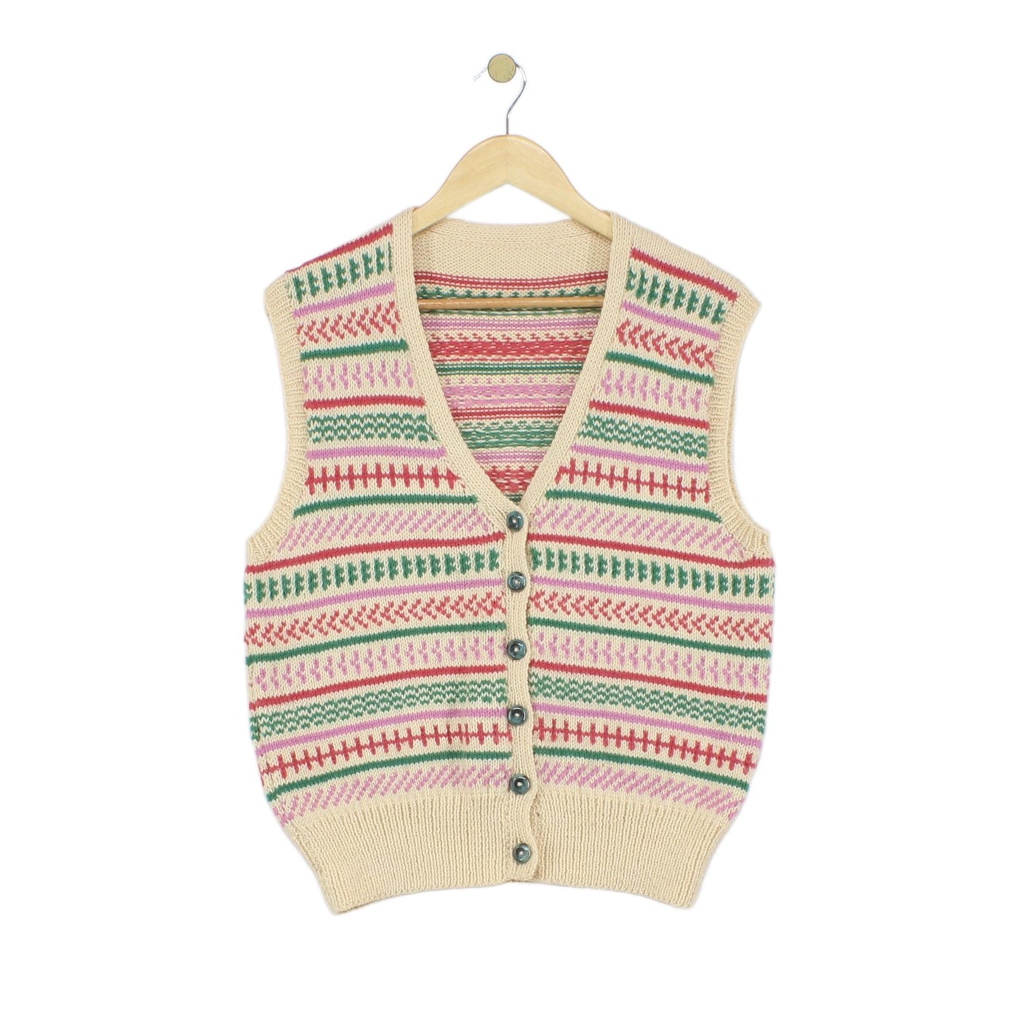 Womens Sweater Vest Jumper Striped