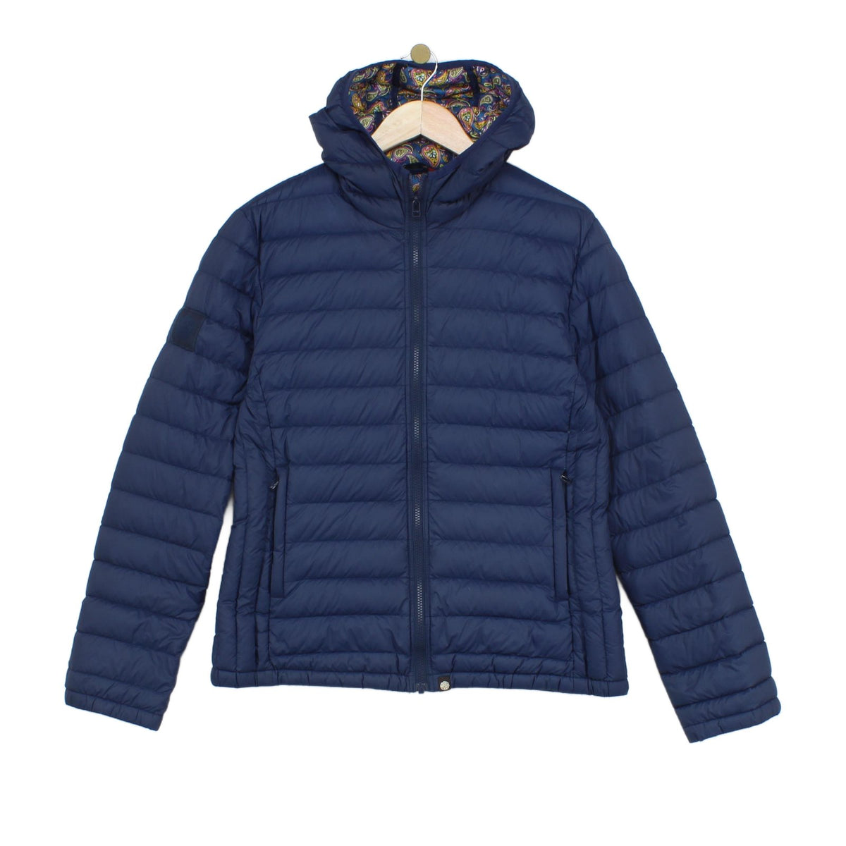 Mens Quilted Jacket Hooded Winter Slim Down