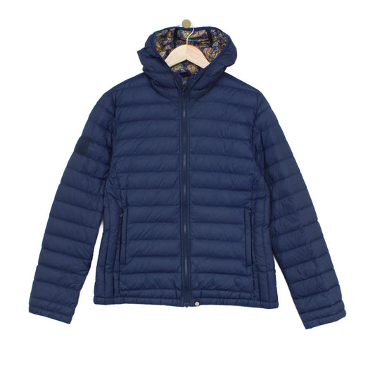 Mens Quilted Jacket Hooded Winter Slim Down