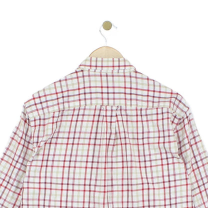 Mens Check Shirt Long Sleeve Button Up