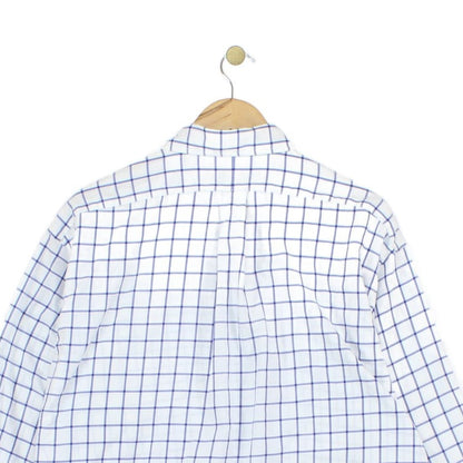 Mens Check Shirt Button Up Oversized