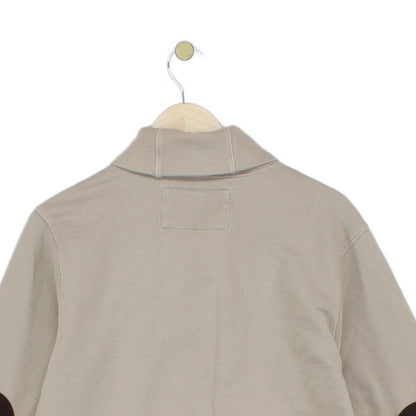 Mens Cowl Neck Sweatshirt Elbow Patches