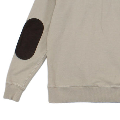 Mens Cowl Neck Sweatshirt Elbow Patches