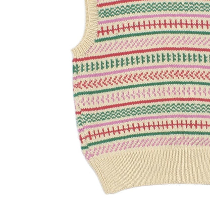 Womens Sweater Vest Jumper Striped