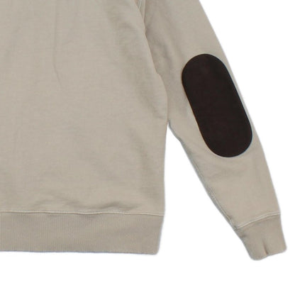 Mens Cowl Neck Sweatshirt Elbow Patches
