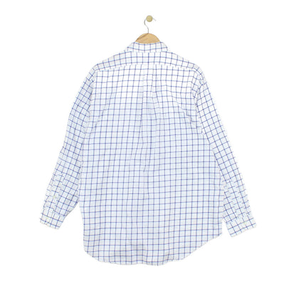 Mens Check Shirt Button Up Oversized