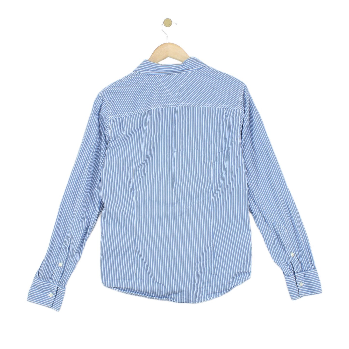 Mens Striped Shirt Button Down Long Sleeve