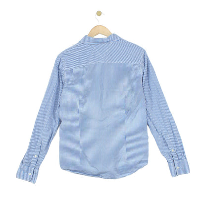 Mens Striped Shirt Button Down Long Sleeve