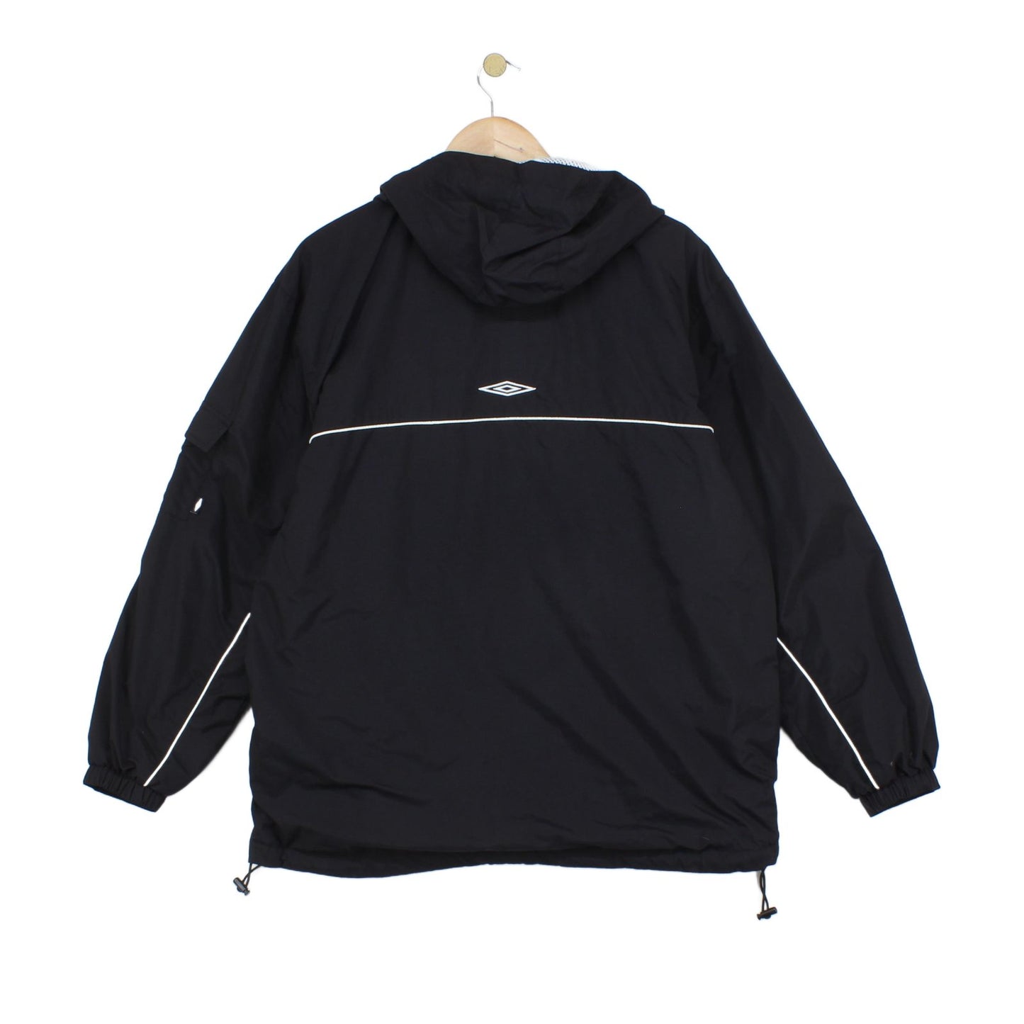 Mens 1/4 Zip Jacket Hooded Logo