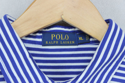 Mens Striped Polo Shirt Short Sleeve Casual Classic