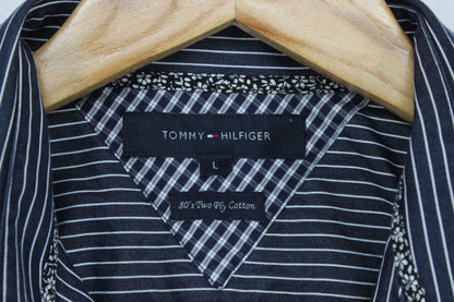 Mens Striped Shirt Button Up Long Sleeve