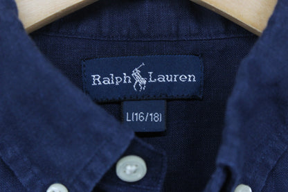 Boys Linen Shirt Button Down Short Sleeve