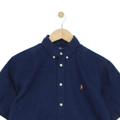 Boys Linen Shirt Button Down Short Sleeve