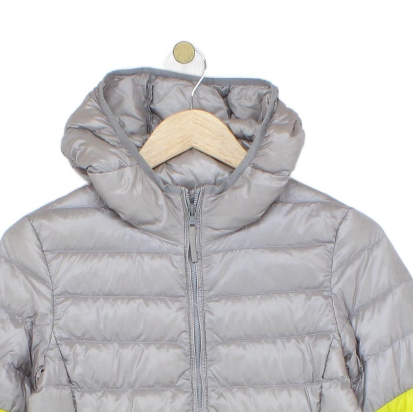Womens Quilted Jacket Lightweight Hooded Striped Down
