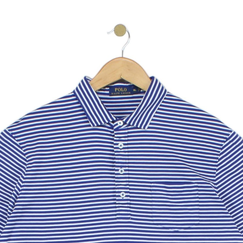 Mens Striped Polo Shirt Short Sleeve Casual Classic