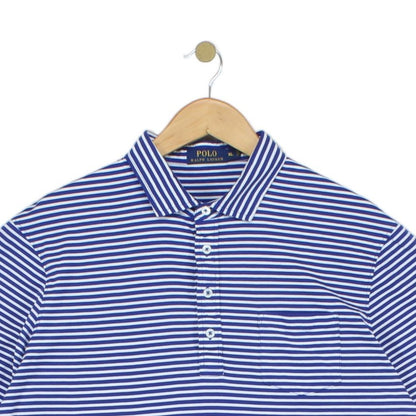 Mens Striped Polo Shirt Short Sleeve Casual Classic