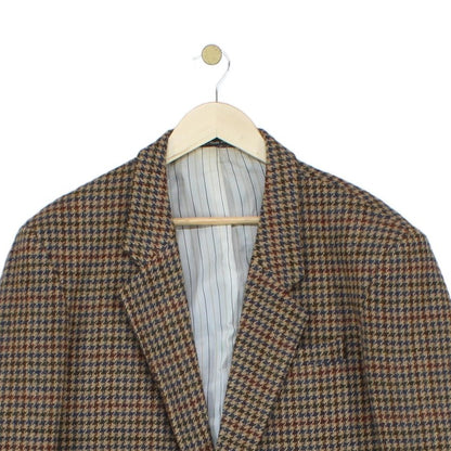 Mens Tweed Blazer Uk Made Check Pattern