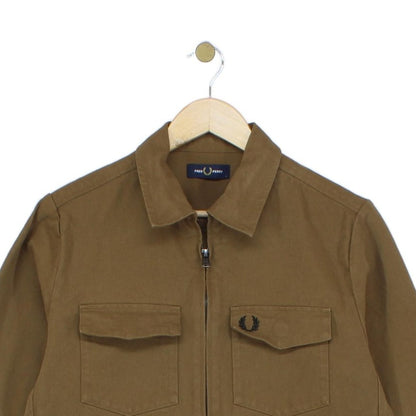Mens Jacket Full Zip Collared Cotton