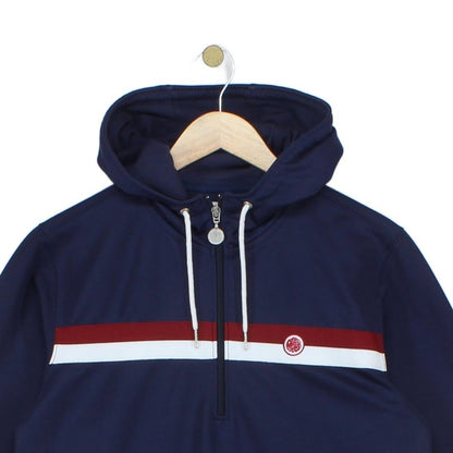 Mens 1/4 Zip Hoodie Made In Portugal Drawstring