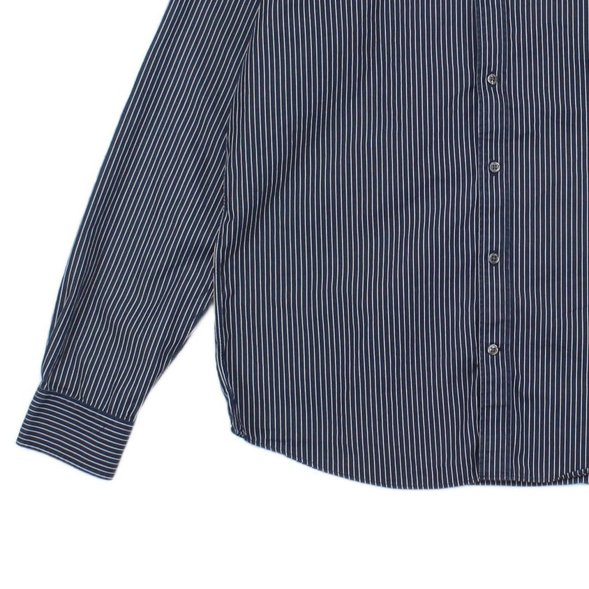 Mens Striped Shirt Button Up Long Sleeve