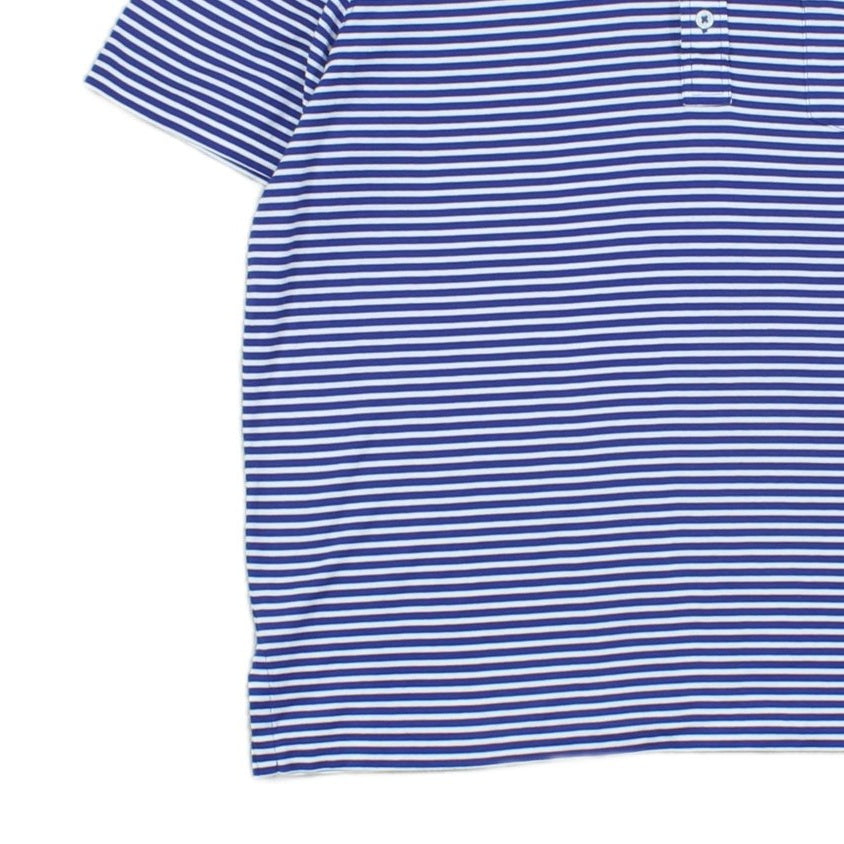 Mens Striped Polo Shirt Short Sleeve Casual Classic